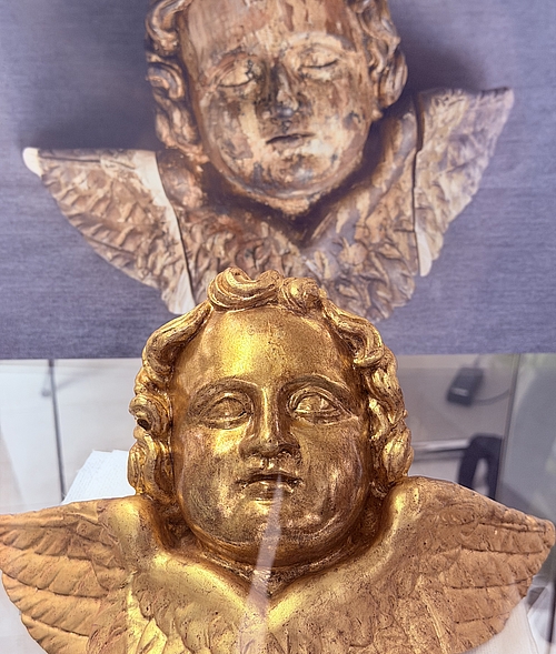 Der kleine Barockengel kehrte als erstes Objekt restauriert ins Ahrtal zurück.
