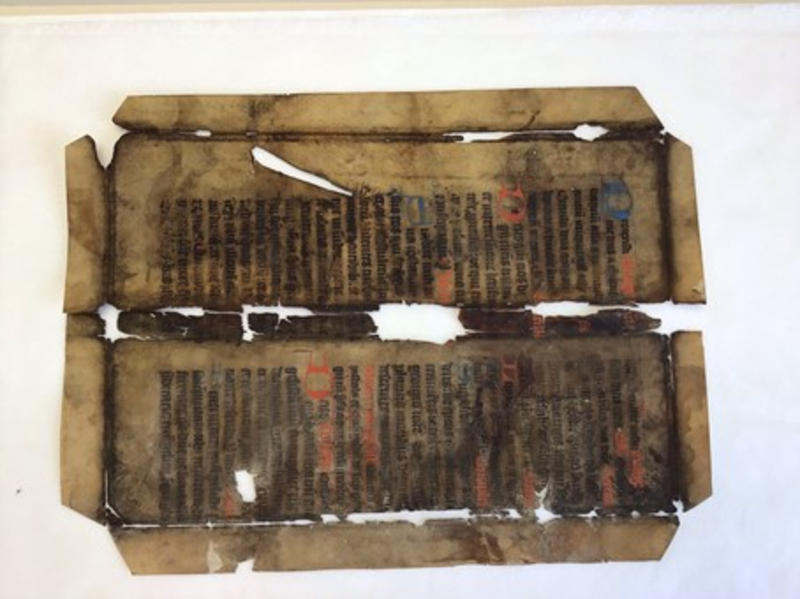 Seelenbuch von 1655 nach der Bergung